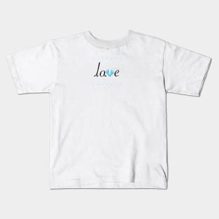 Baby foot print with love Kids T-Shirt